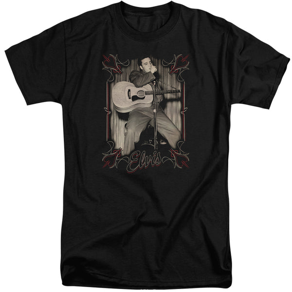 Elvis Presley - Elvis Pinstripes Adult Tall Fit Short Sleeve