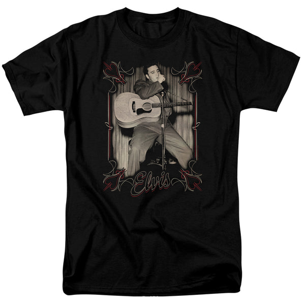 Elvis Presley - Elvis Pinstripes Adult Regular Fit Short Sleeve