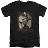 Elvis Presley - Elvis Pinstripes Adult Slim Fit V Neck Cotton