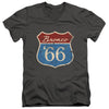 Ford Bronco - Route 66 Bronco Adult Slim Fit V Neck Cotton