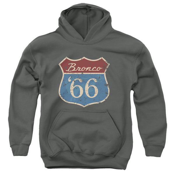 Ford Bronco - Route 66 Bronco Youth Hooded Sweatshirt