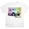 Ford Bronco - Retro Rainbow Youth Short Sleeve