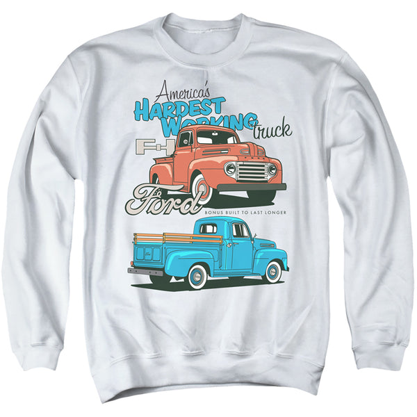 Ford Trucks - Hardest Working Adult Crewneck Sweatshirt