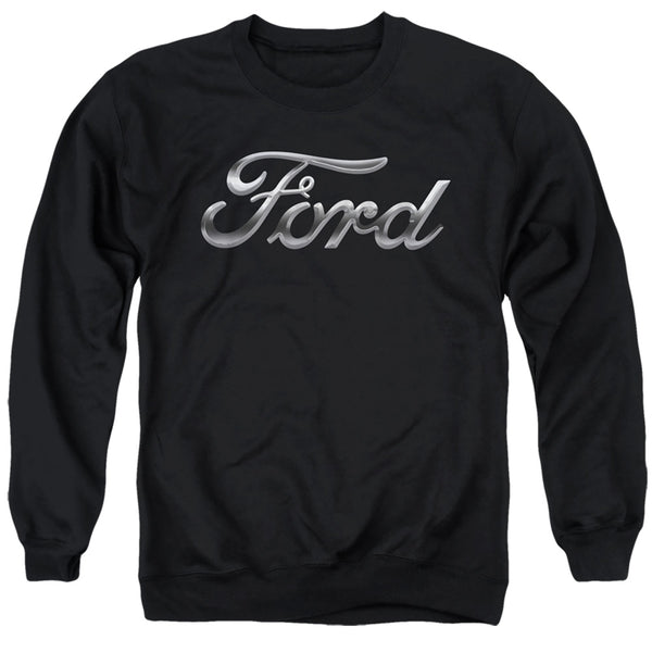 Ford - Chrome Ford Logo Adult Crewneck Sweatshirt