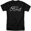 Ford - Chrome Ford Logo Adult Tall Fit Short Sleeve