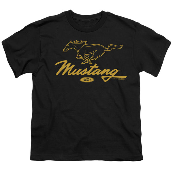Ford Mustang - Pony Script Youth Short Sleeve