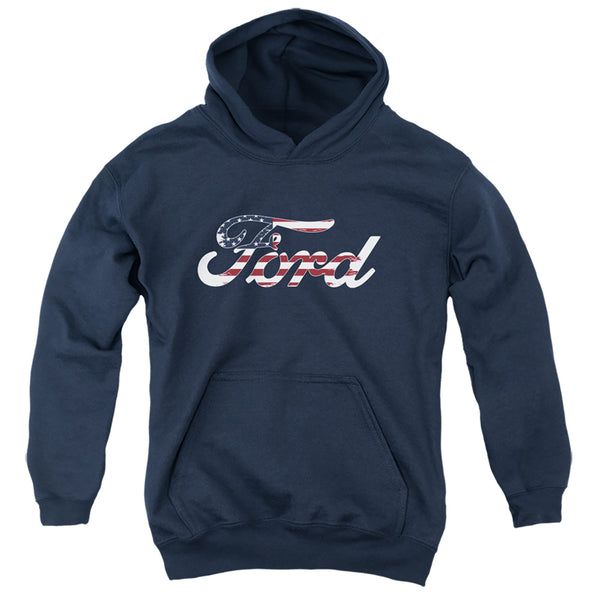 Ford - Flag Logo Youth Hooded Sweatshirt