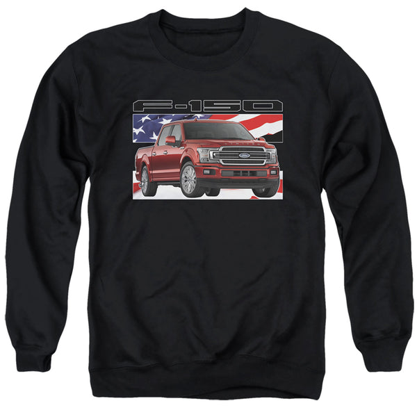 Ford Trucks - F 150 Flag Adult Crewneck Sweatshirt