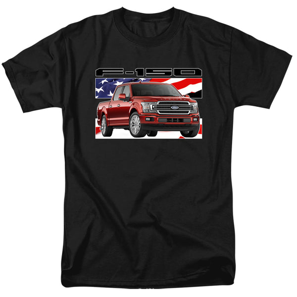 Ford Trucks - F 150 Flag Adult Regular Fit Short Sleeve
