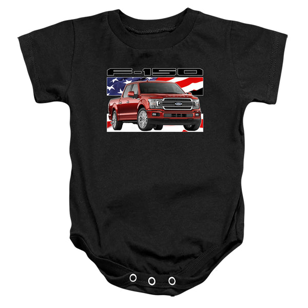 Ford Trucks - F 150 Flag Infant Snapsuit