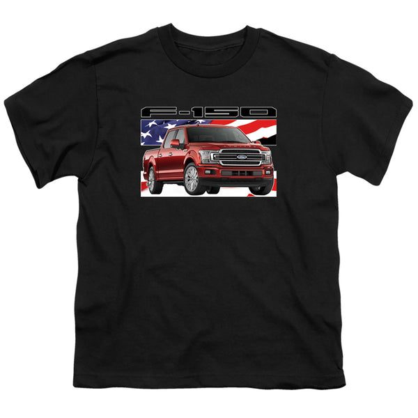 Ford Trucks - F 150 Flag Youth Short Sleeve