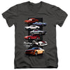 Ford Mustang - Mustang Stack Adult Slim Fit V Neck Cotton