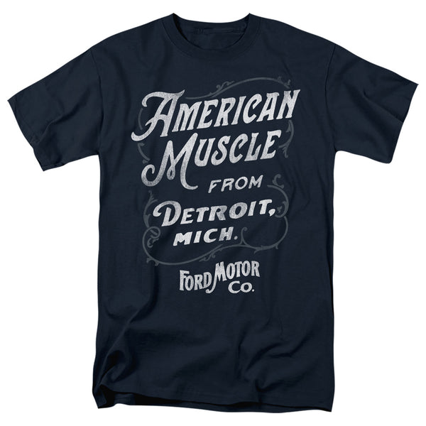 Ford - American Muscle Classic Script Adult Regular Fit Short Sleeve