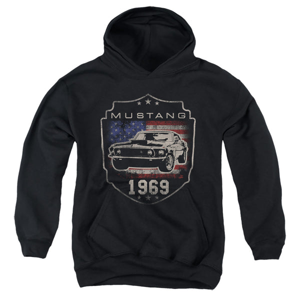 Ford - Mustang 1969 Flag Youth Hooded Sweatshirt