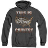 Ford - Go Further Orange Camo Adult Heather Hoodie