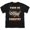 Ford - Go Further Orange Camo Youth Short Sleeve