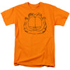 Garfield - Smirking Distressed Adult Regular Fit Short Sleeve