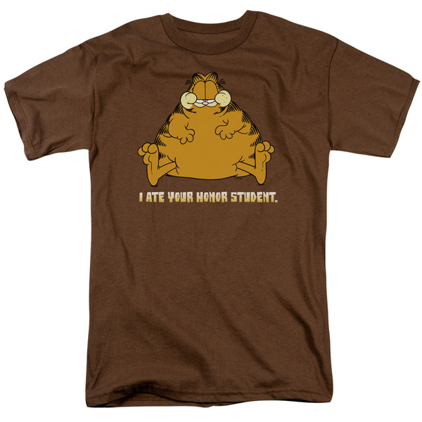 Garfield - I Ate Your Honor Student Adult Regular Fit Short Sleeve