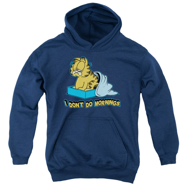 Garfield - I Dont Do Mornings Youth Hooded Sweatshirt