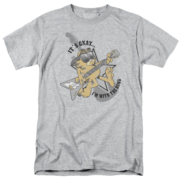 Garfield - Im With The Band Adult Regular Fit Short Sleeve