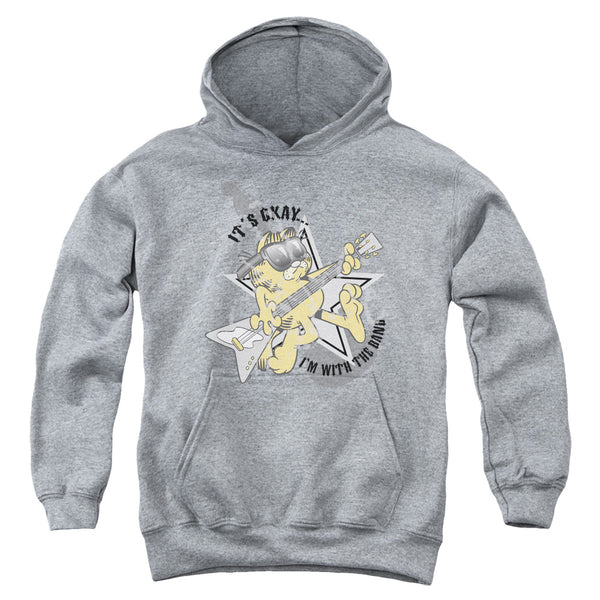 Garfield - Im With The Band Youth Hooded Sweatshirt
