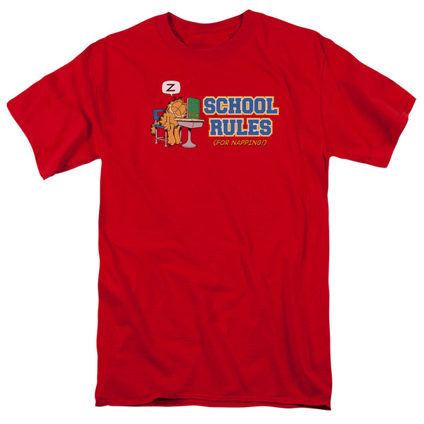Garfield - School Rules Adult Regular Fit Short Sleeve