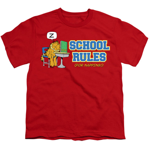 Garfield - School Rules Youth Short Sleeve