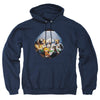 Garfield - Playing With The Big Dogs Adult Pullover Hoodie