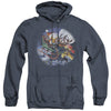 Garfield - Moonlight Ride Adult Heather Hoodie