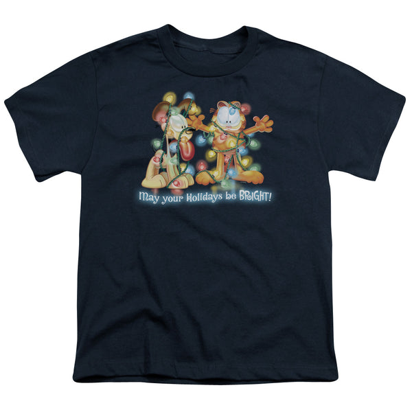 Garfield - Bright Holidays Youth Short Sleeve