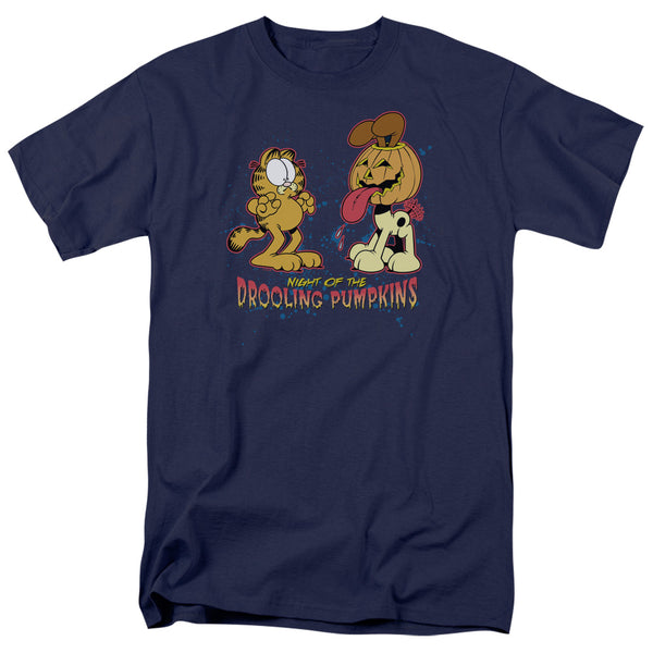 Garfield - Drooling Pumpkins Adult Regular Fit Short Sleeve