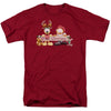 Garfield - Christmas Banner Adult Regular Fit Short Sleeve
