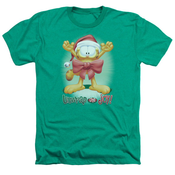 Garfield - Unwrap The Joy! Adult Regular Fit Heather Short Sleeve