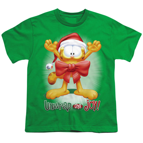 Garfield - Unwrap The Joy! Youth Short Sleeve