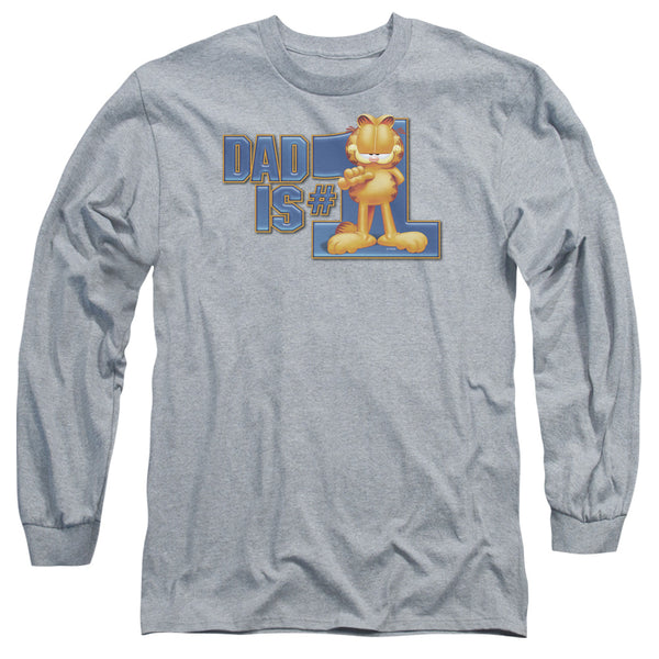 Garfield - Dad Is Number One Adult Long Sleeve
