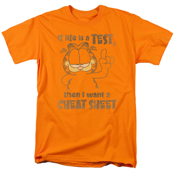 Garfield - Cheat Sheet Adult Regular Fit Short Sleeve