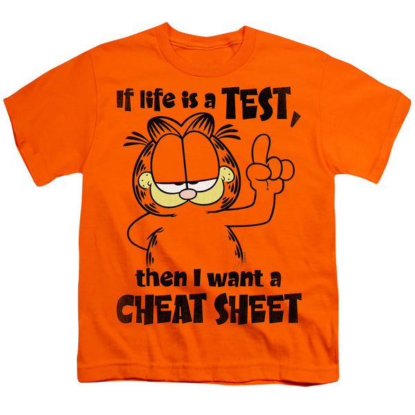Garfield - Cheat Sheet Youth Short Sleeve