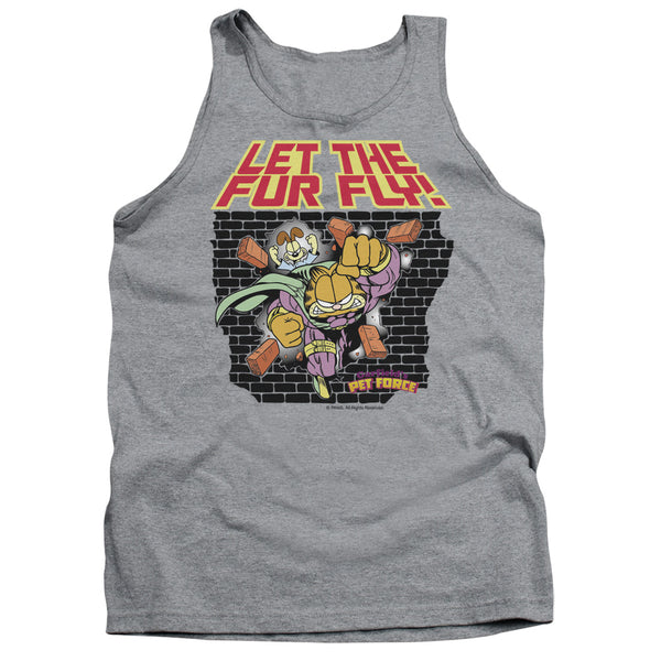 Garfield - Let The Fur Fly Adult Tank Top