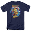 Garfield - Dvd Art Adult Regular Fit Short Sleeve