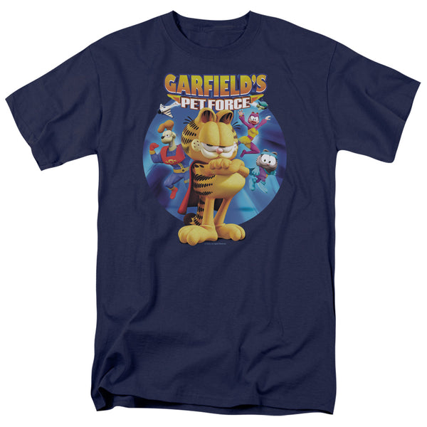 Garfield - Dvd Art Adult Regular Fit Short Sleeve