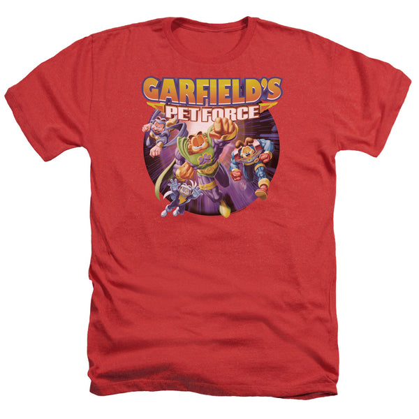 Garfield - Pet Force Four Adult Regular Fit Heather Short Sleeve