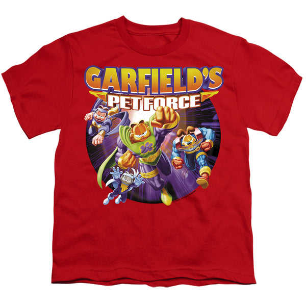 Garfield - Pet Force Four Youth Short Sleeve