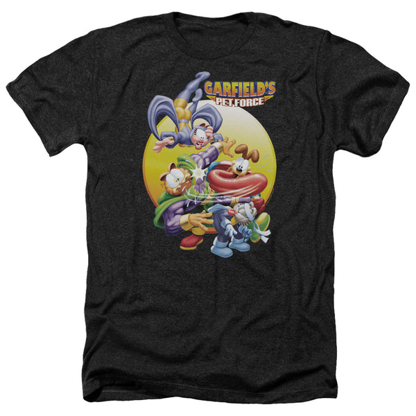 Garfield - Tongue Of Doom Adult Regular Fit Heather Short Sleeve
