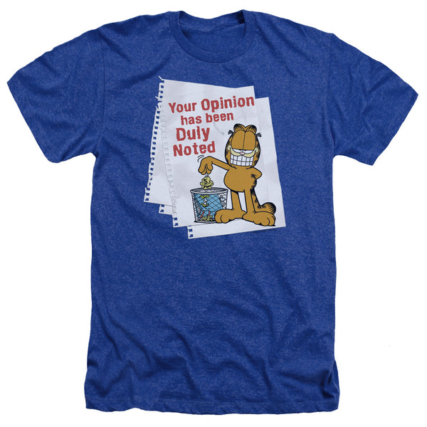 Garfield - Duly Noted Adult Regular Fit Heather Short Sleeve