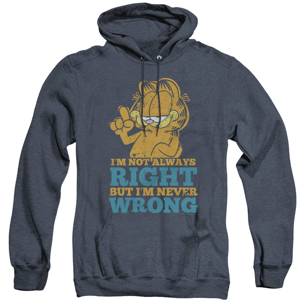 Garfield - Never Wrong Adult Heather Hoodie