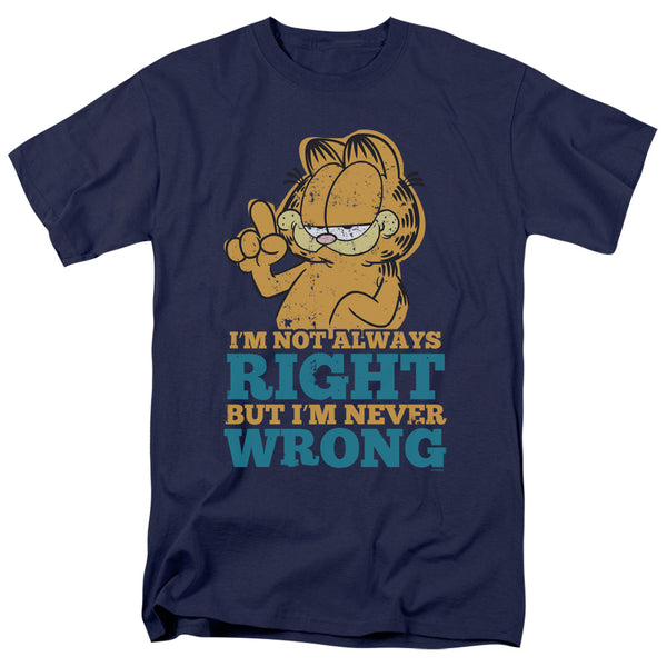 Garfield - Never Wrong Adult Regular Fit Short Sleeve