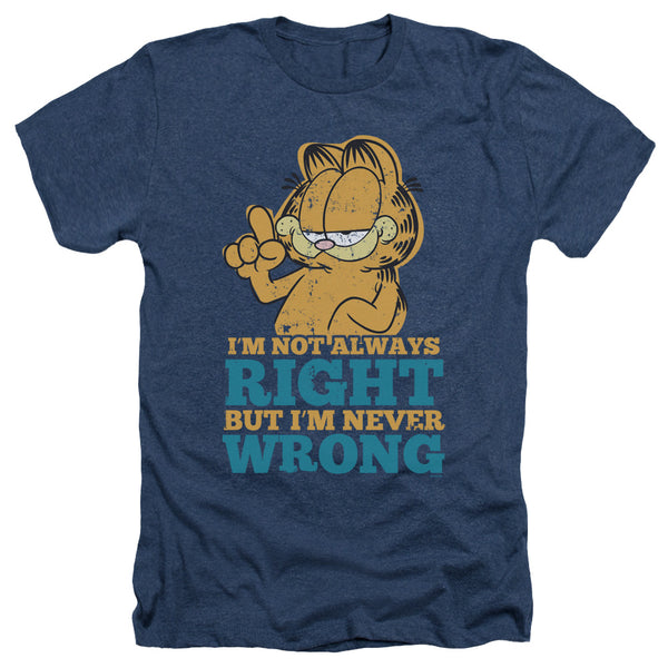 Garfield - Never Wrong Adult Regular Fit Heather Short Sleeve