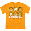Garfield - Many Faces Youth Short Sleeve