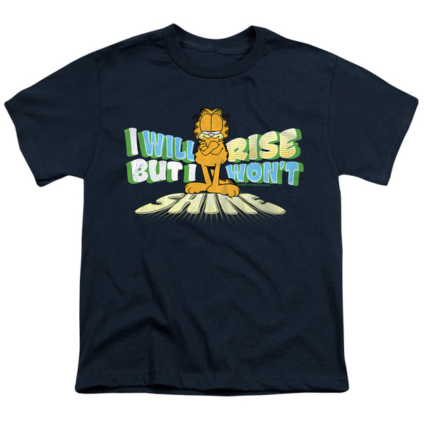 Garfield - Rise Not Shine Youth Short Sleeve