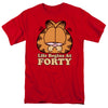 Garfield - Life Begins At Forty Adult Regular Fit Short Sleeve